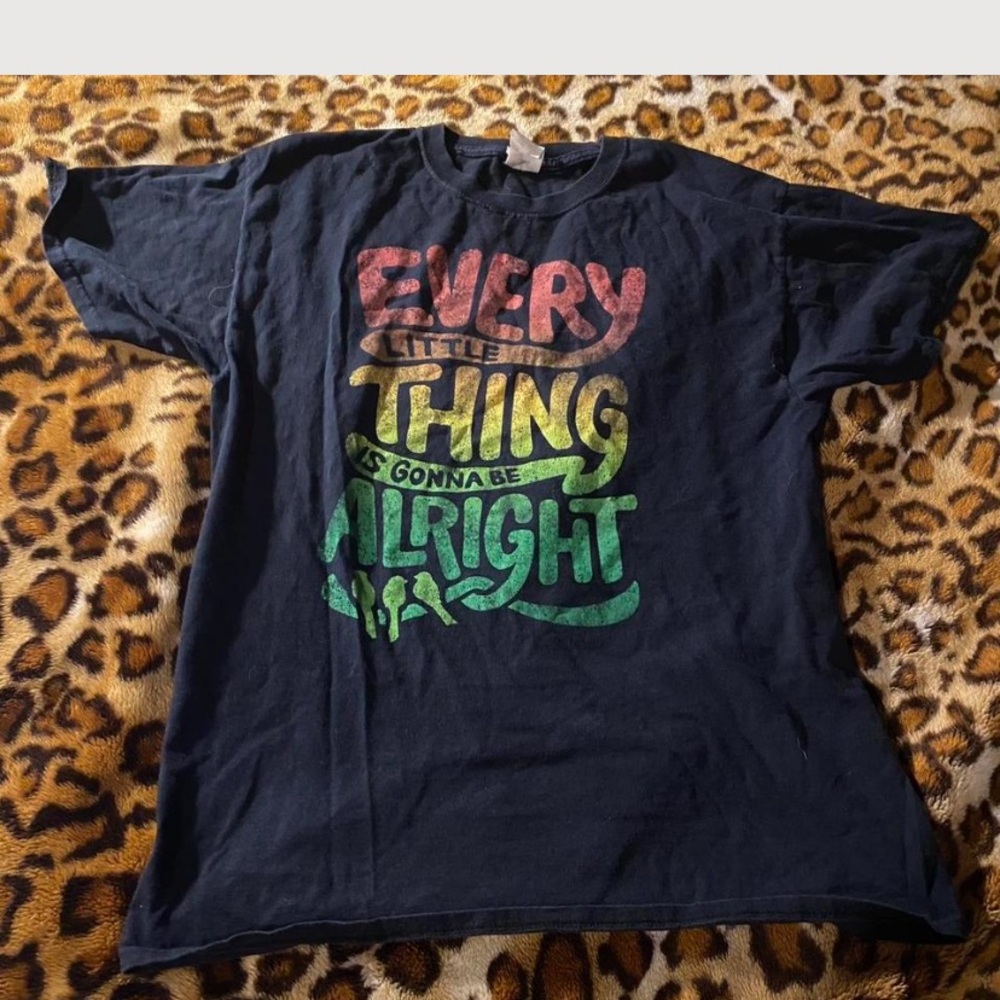 Vibrant Blue Short Sleeve Tee with Graphic Design